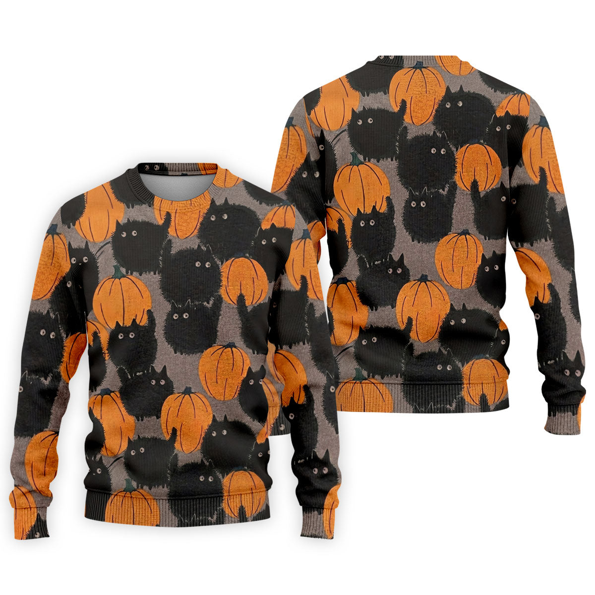 Black Cat Pumpkin Halloween Golf Polo Shirt, Mens Golf Apparel, Golf Shirts For Men