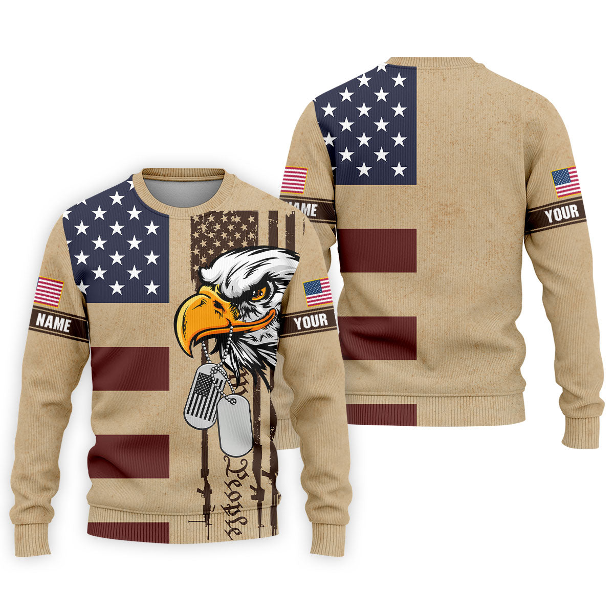 250 Years Bald Eagle American Flag Vintage Golf Shirt, Patriotic 4th Of July Golf Shirts For Men