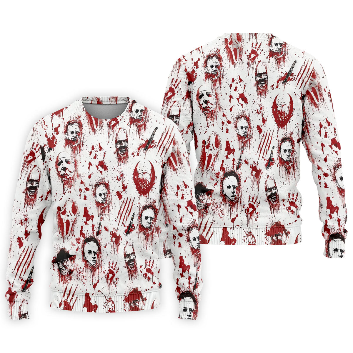 Bloody Horror Character Halloween Golf Shirt, Men's Golf Shirt, Golf Shirts For Men