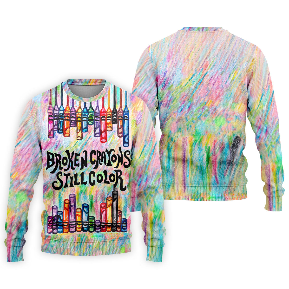 Broken Crayons Still Color Suicide Awareness Golf Polo Shirt, Mens Golf Polo