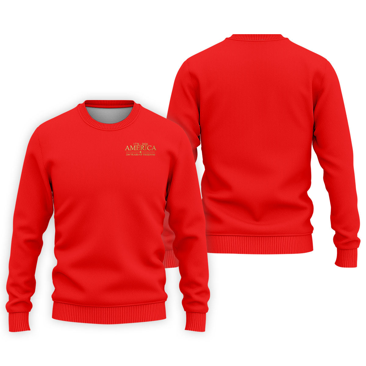 America 250 Years Of Freedom Faith Cross Red Golf Shirt, Patriotic 4th Of July Golf Shirts For Men