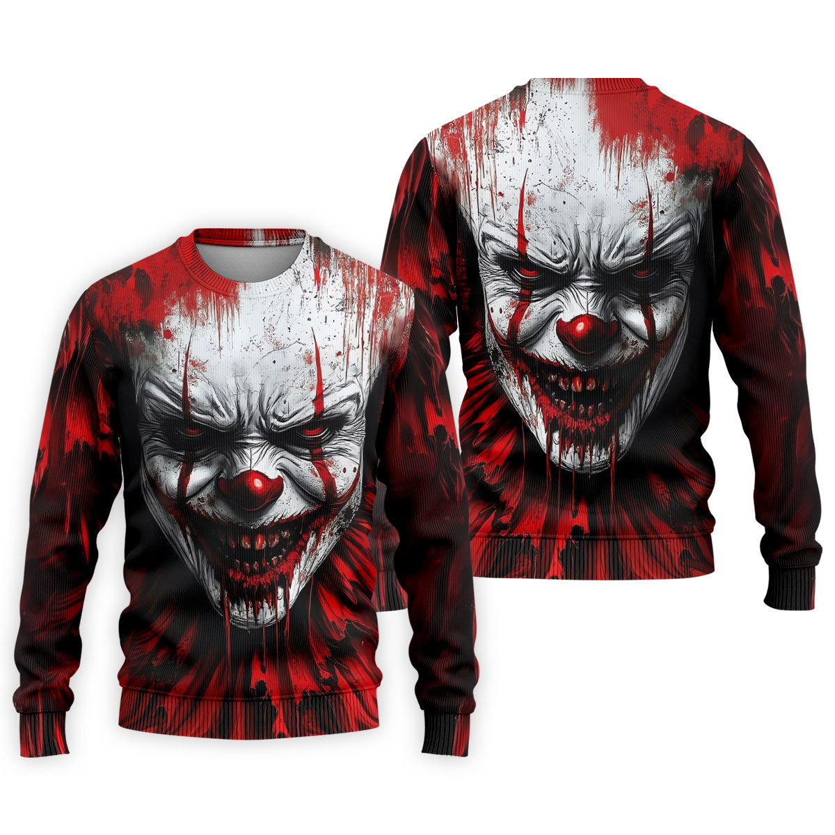 Scary Evil Clown Halloween Golf Polo Shirt, Men's Golf Shirt, Hawaiian Golf Shirt