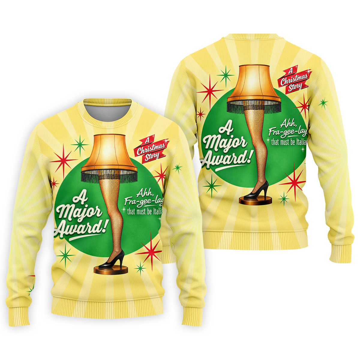 Christmas Leg Lamp Quote Golf Polo Shirt, Mens Golf Shirts, Polo Shirts For Men