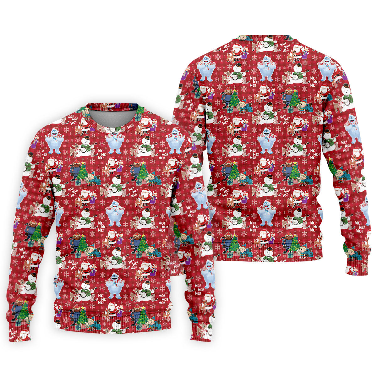 Ho Ho Ho Santa Snowman Men's Golf Polo Shirts, Christmas Golf Shirt, Polo Shirts For Men