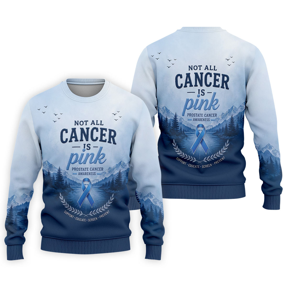 Not All Cancer Is Pink Prostate Cancer Polo Shirt, Mens Golf Polo, Printed Golf Shirts