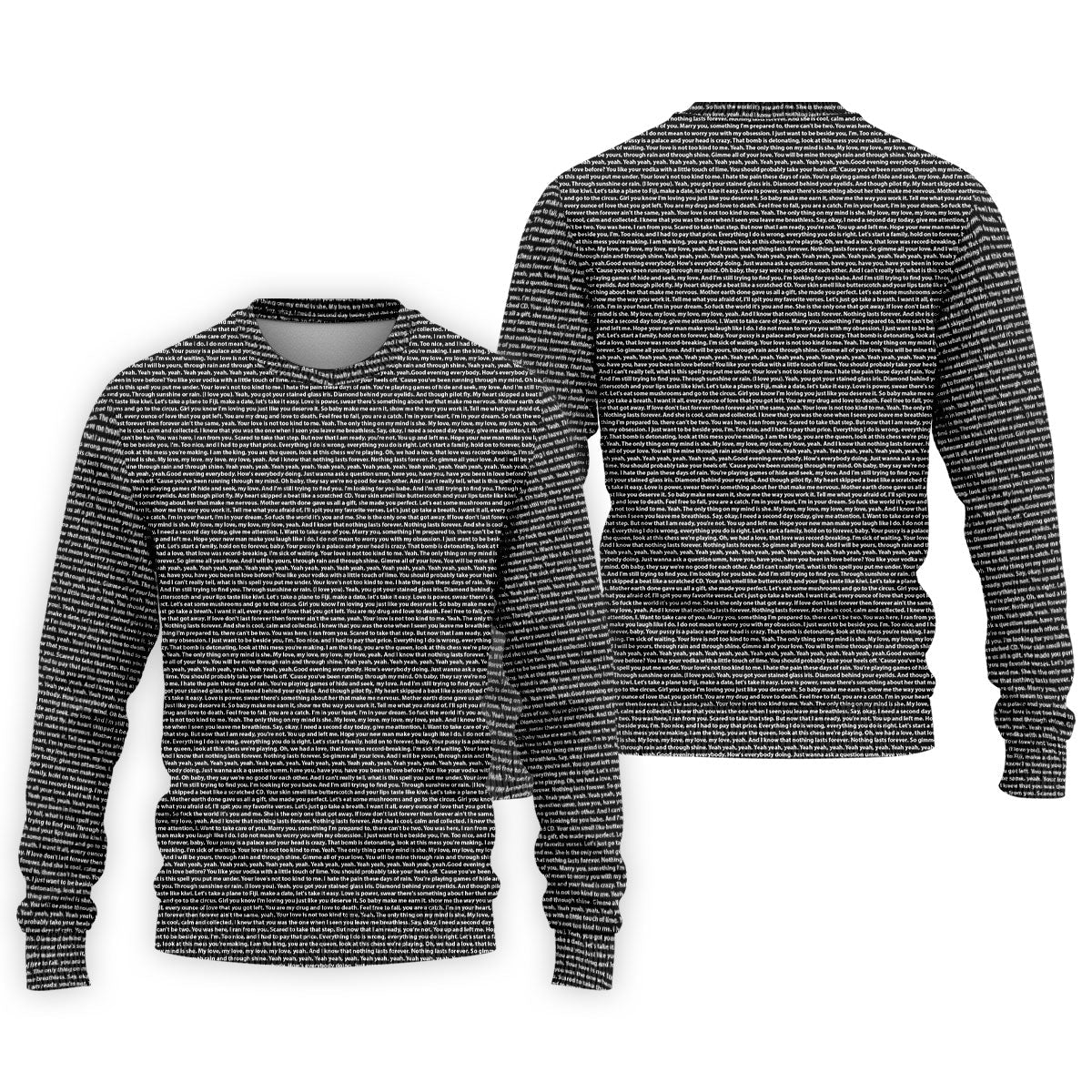 Black Text Pattern Golf Polo Shirt, Golf Shirts For Men, Printed Golf Shirts