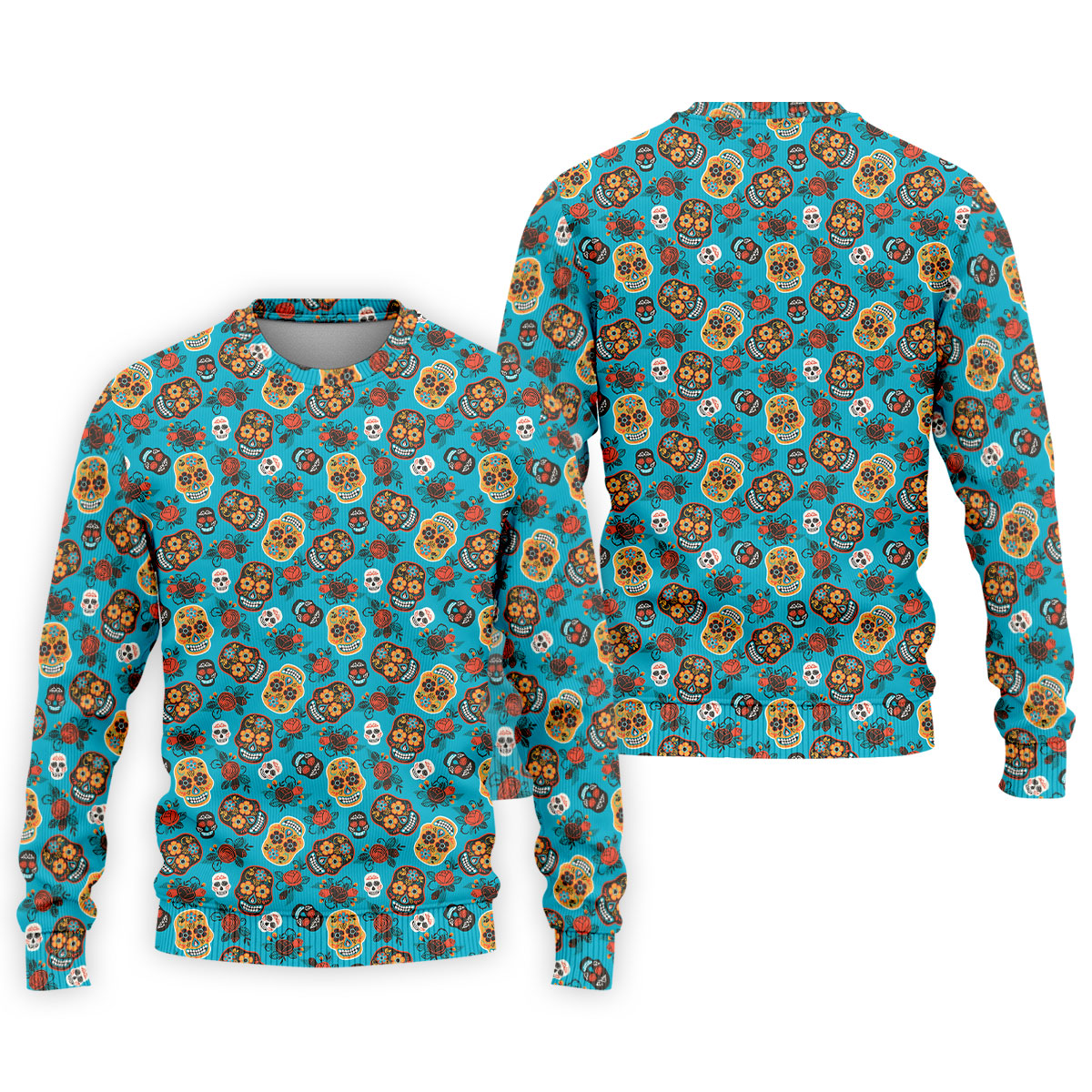 Sugar Skulls And Roses Cinco De Mayo Celebration Fiesta Themed Golf Shirts For Men