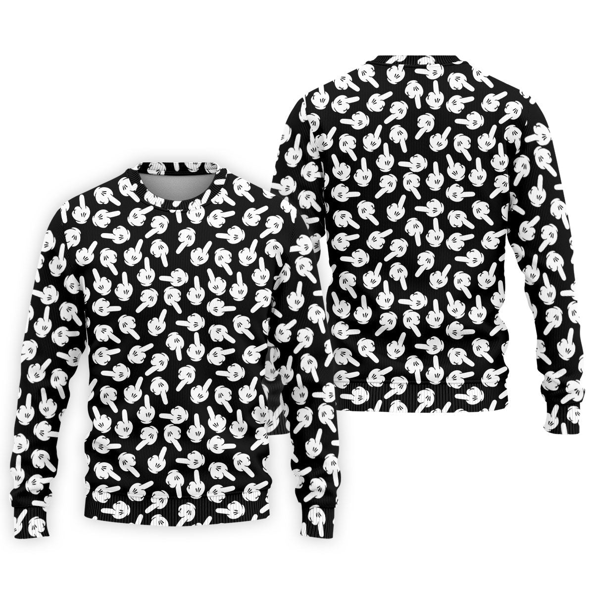 Funny Middle Finger Hand Golf Polo Shirt, Printed Golf Shirts, Golf Polo Shirts For Men