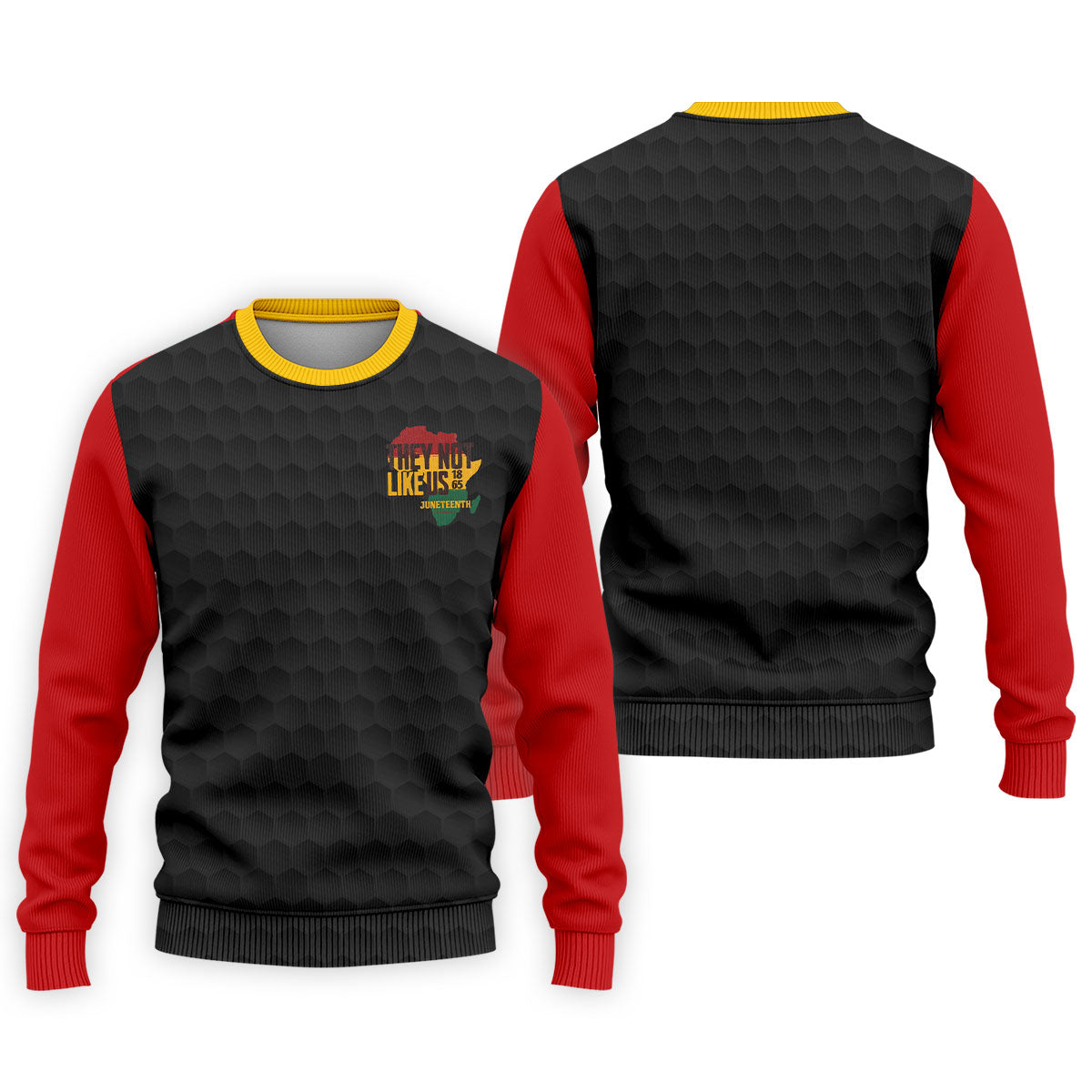 Juneteenth They Not Like Us 1865 Performance Golf Polo Shirt, Golf Shirts For Men, Printed Golf Shirts