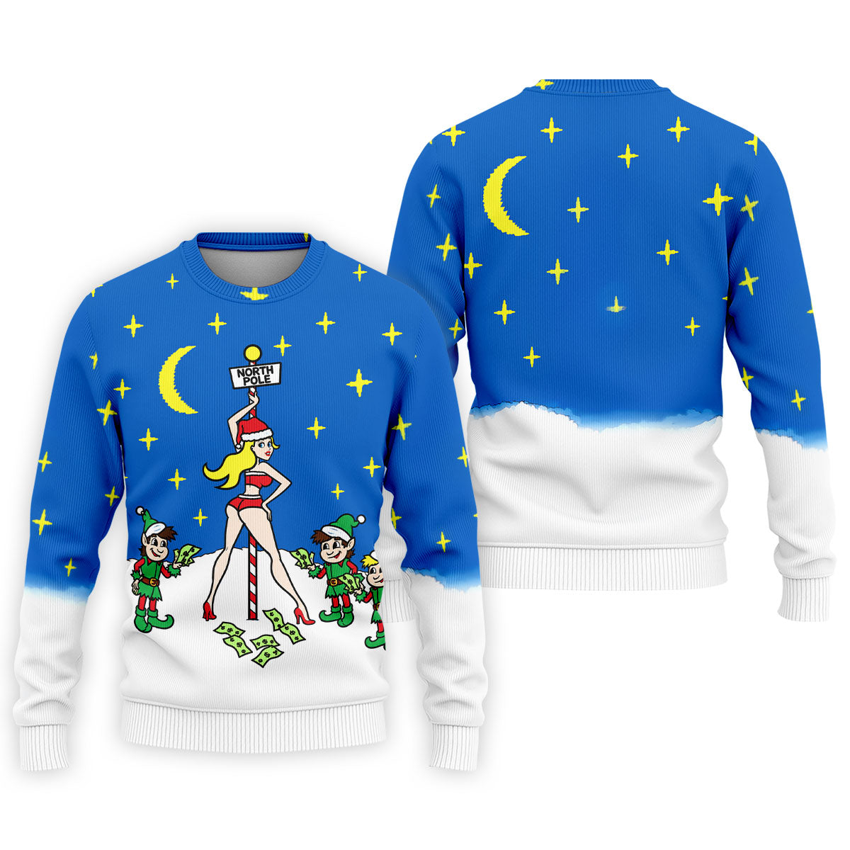 Funny North Pole Christmas Pin Up Polo Shirt, Mens Golf Polo, Polo Shirts For Men
