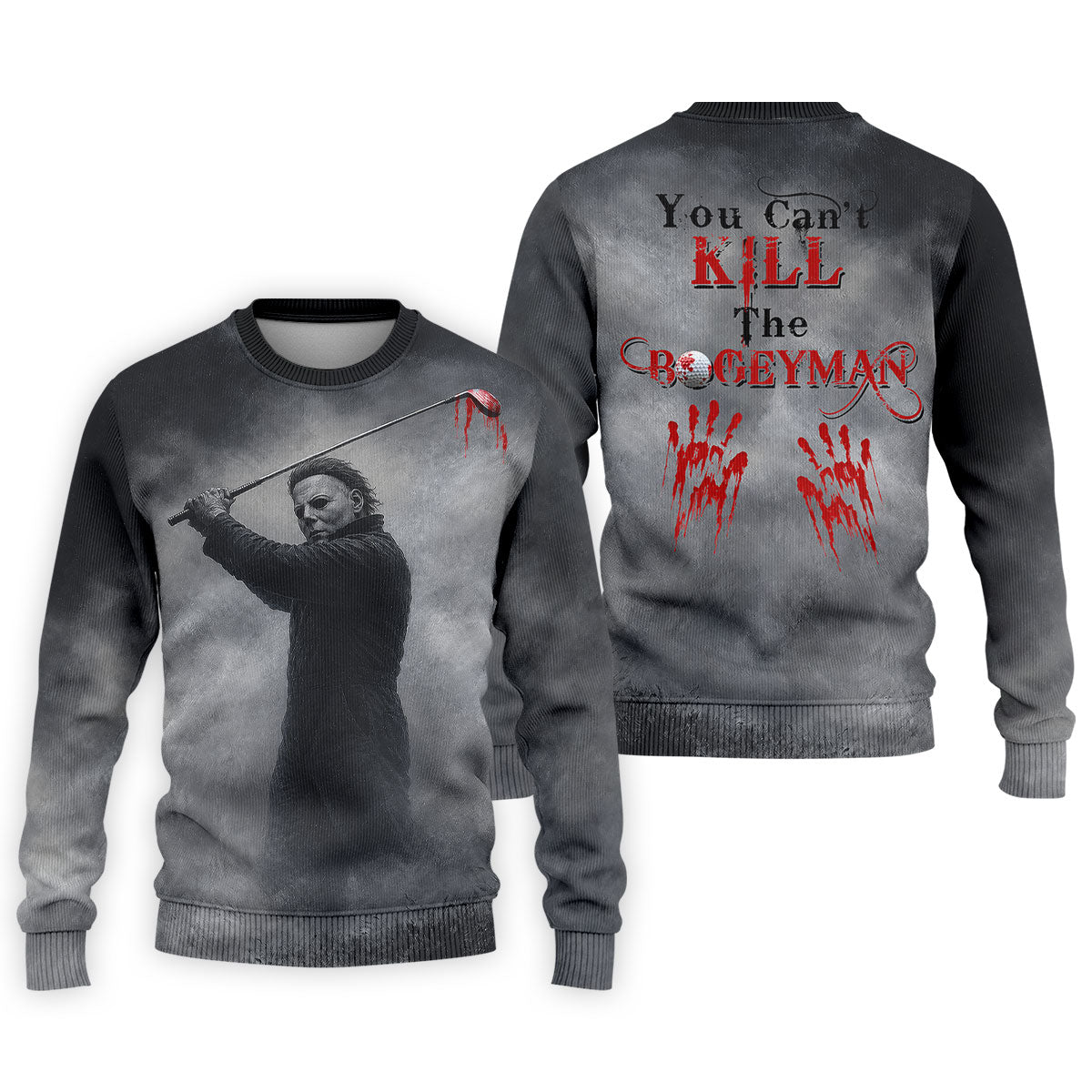 You Cant Kill The Bogeyman Horror Character Golf Polo Shirt, Mens Golf Shirts, Hawaiian Golf Shirt