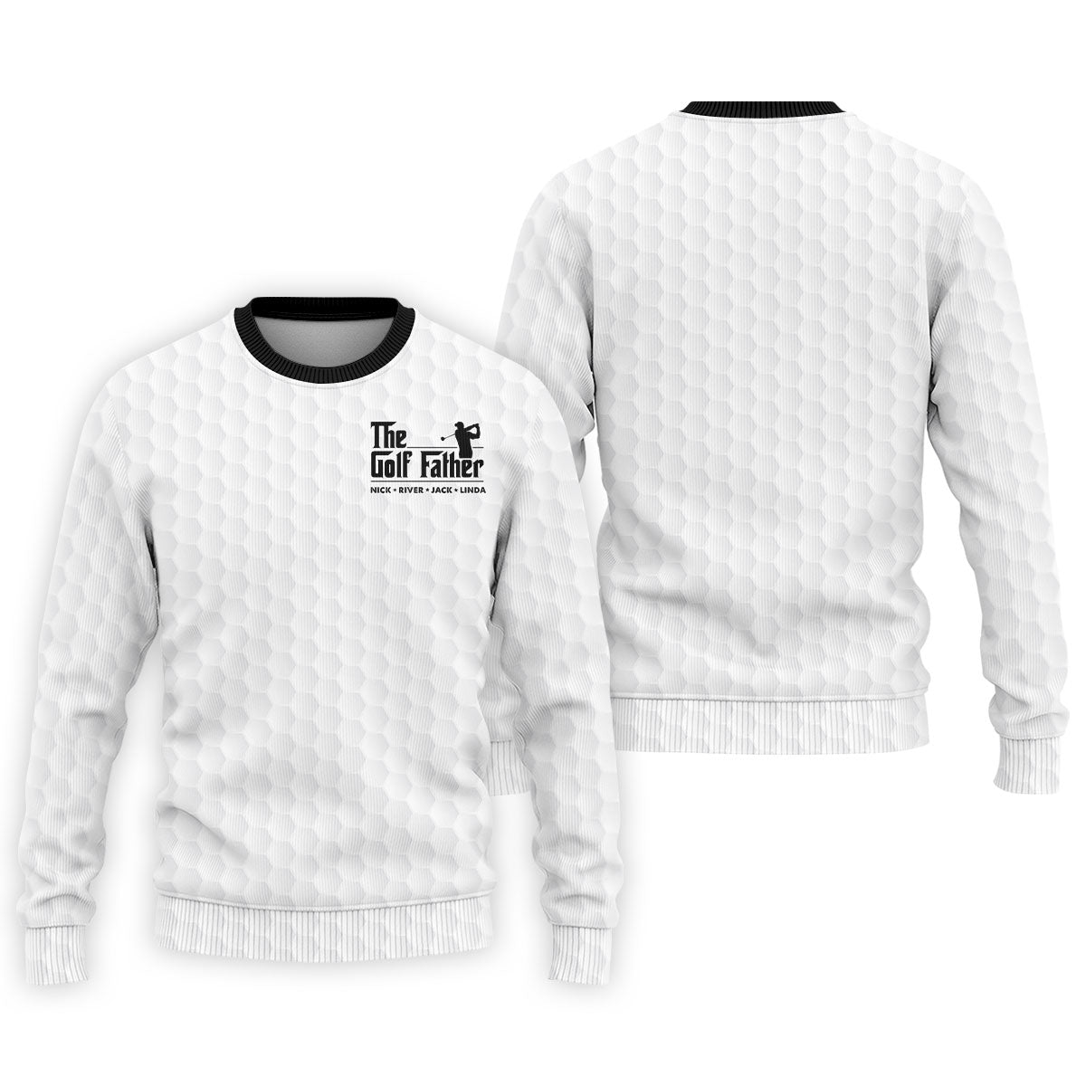 The Golf Father Custom Name Golf Tops For Men, Golf Shirt For Dad, Father's Day Presents Golf