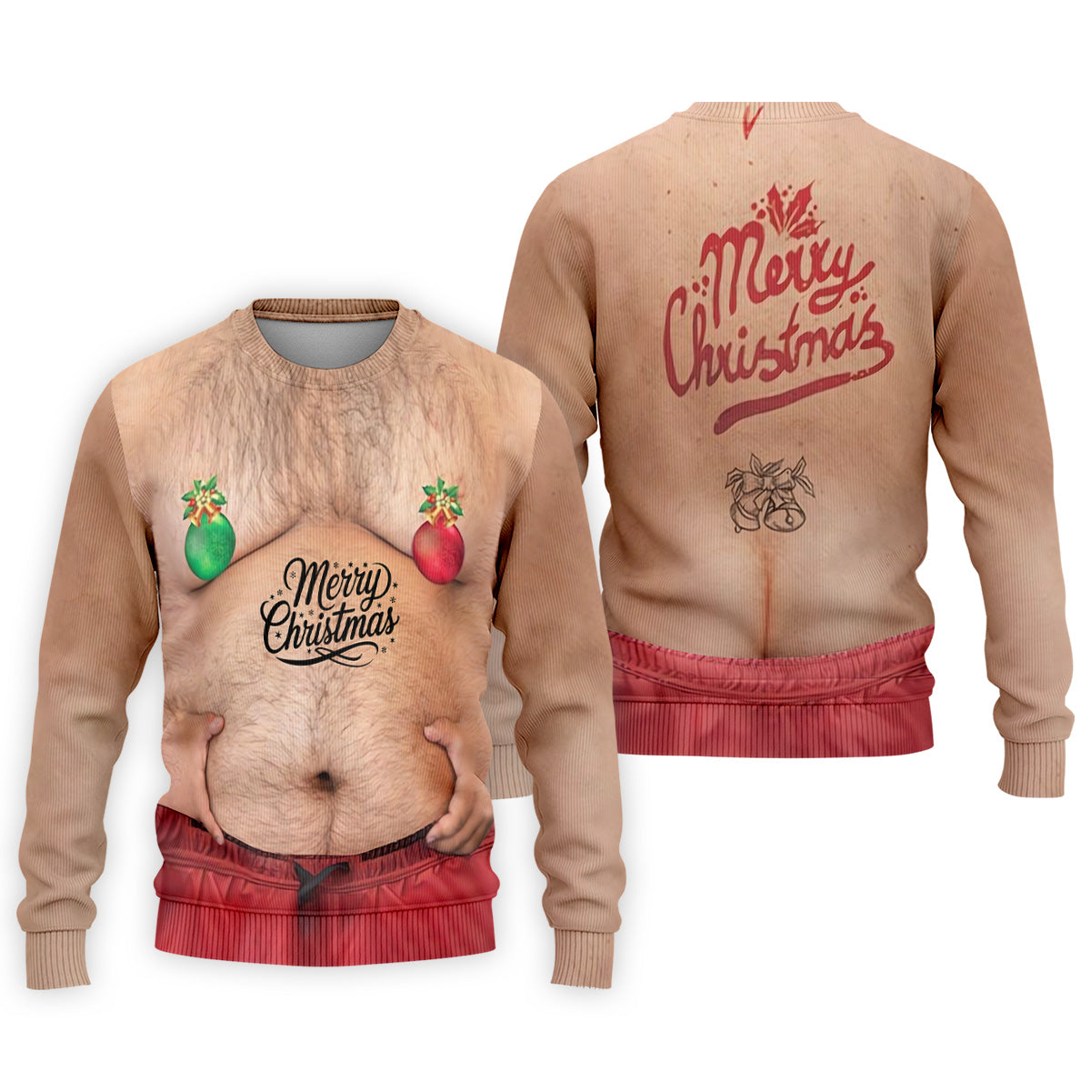 Funny Ugly Hairy Belly Golf Tops For Men, Christmas Golf Shirt, Polo Shirts For Men, Golf Shirts For Men