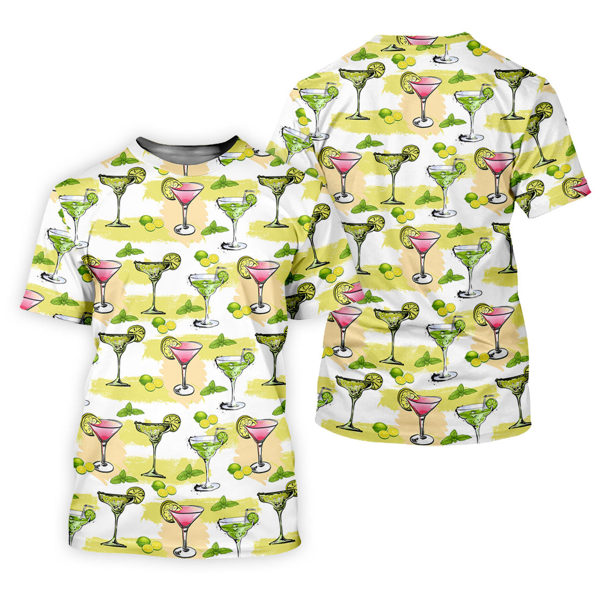 Cocktail Margarita Summer Party Men's Polo Shirt, Cinco De Mayo Celebration Fiesta Golf Shirt For Men