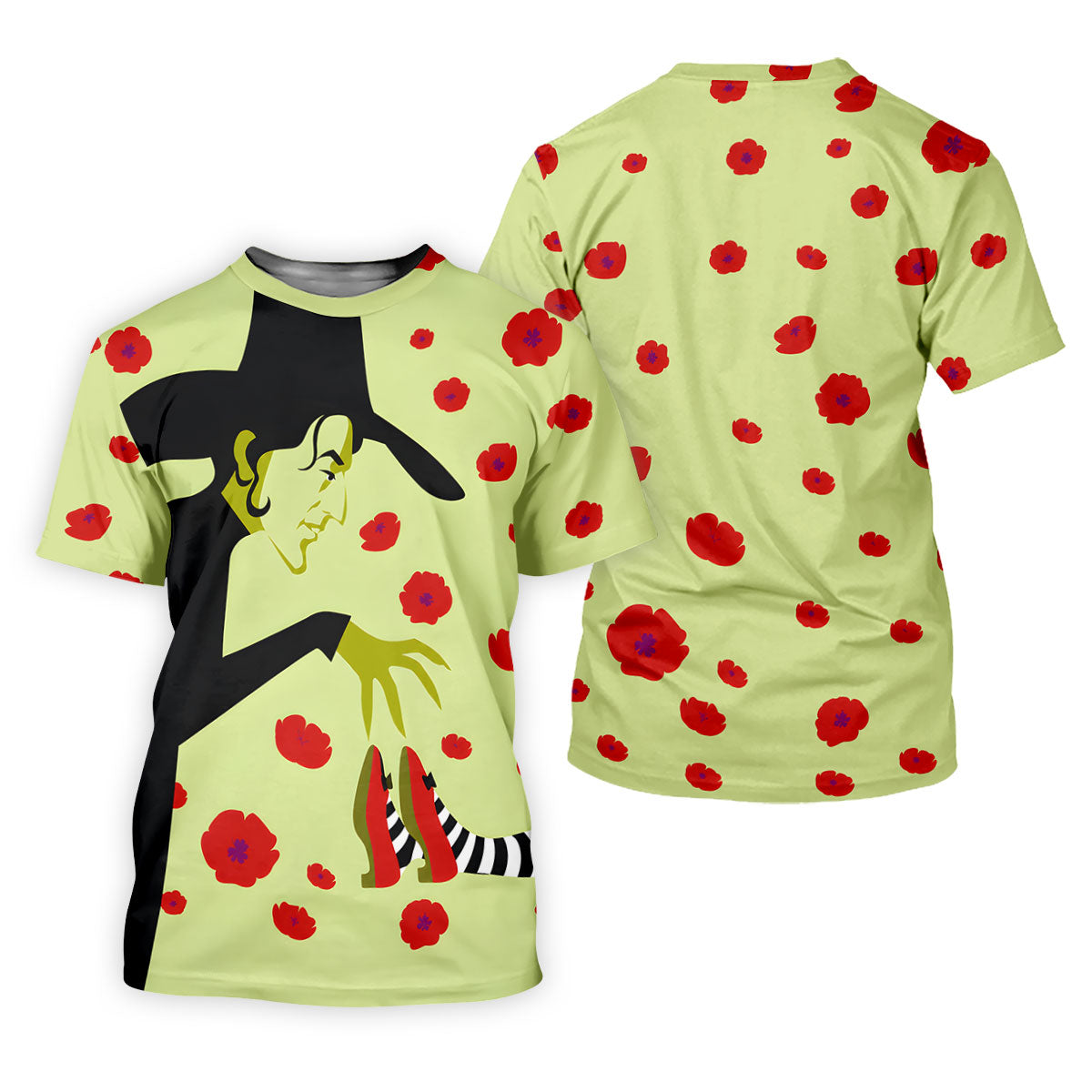 Green Horror Character Golf Polo Shirt, Halloween Golf Shirt, Womens Halloween Shirt