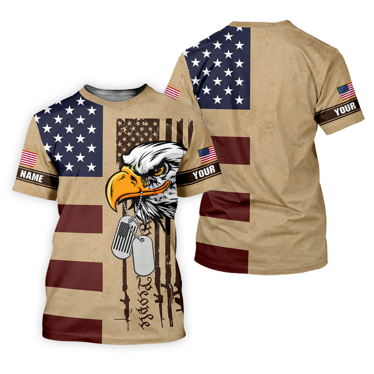 250 Years Bald Eagle American Flag Vintage Golf Shirt, Patriotic 4th Of July Golf Shirt For Women