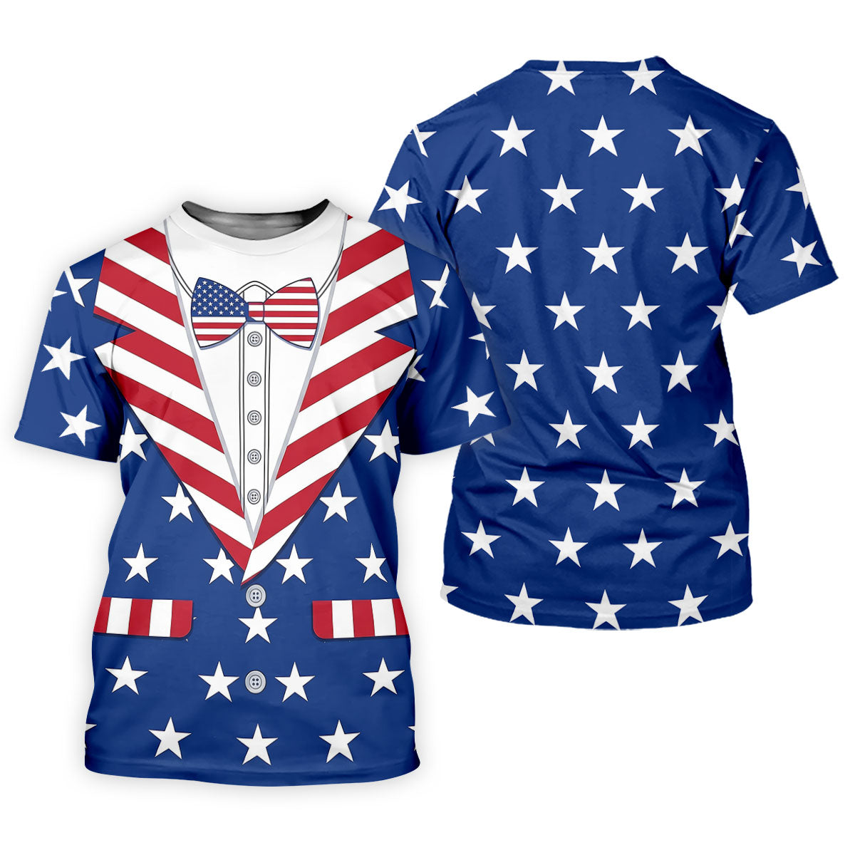 US Flag Costume Patriotic 4th Of July Golf Shirt, 250th Anniversary Polo Shirts For Men