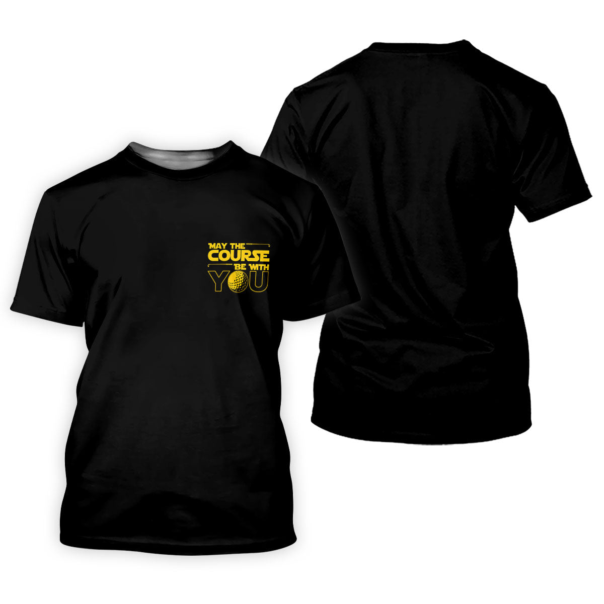 May The Course Be With You Movie Inspired Funny Golf Shirts, Women's Golf Tops, Ladies Golf Shirts