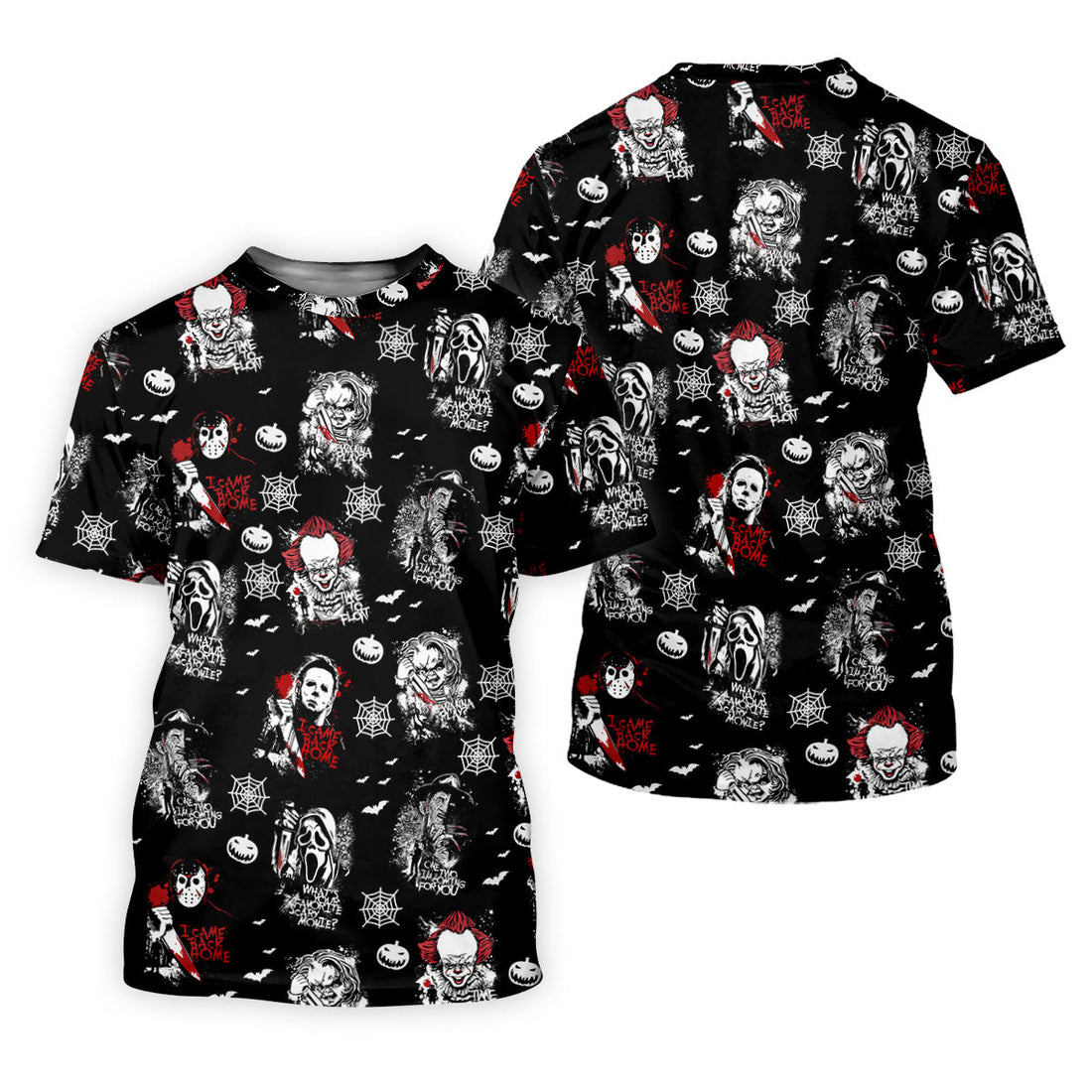 Funny Horror Character Women's Golf Polo ShirtScary Movie Shirt, Fun Golf Polo ShirtFunny Halloween Gift