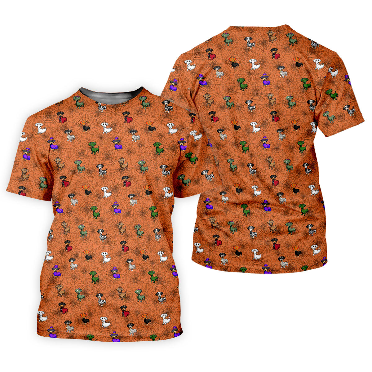 Costume Dogs Spider Web Halloween Golf Polo Shirt, Dog Lover Shirt, Golf Shirts For Women