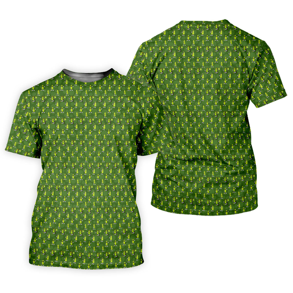 Funny Hole In One Pickle Golf Pattern Polo Shirt, Women’s Golf Polo, Golf Shirts For Women