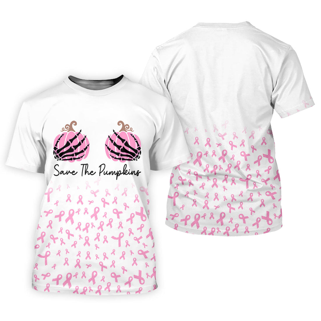 Save The Pumpkins Breast Cancer Polo Shirt, Golf Tops For Women, Women’s Golf Apparel