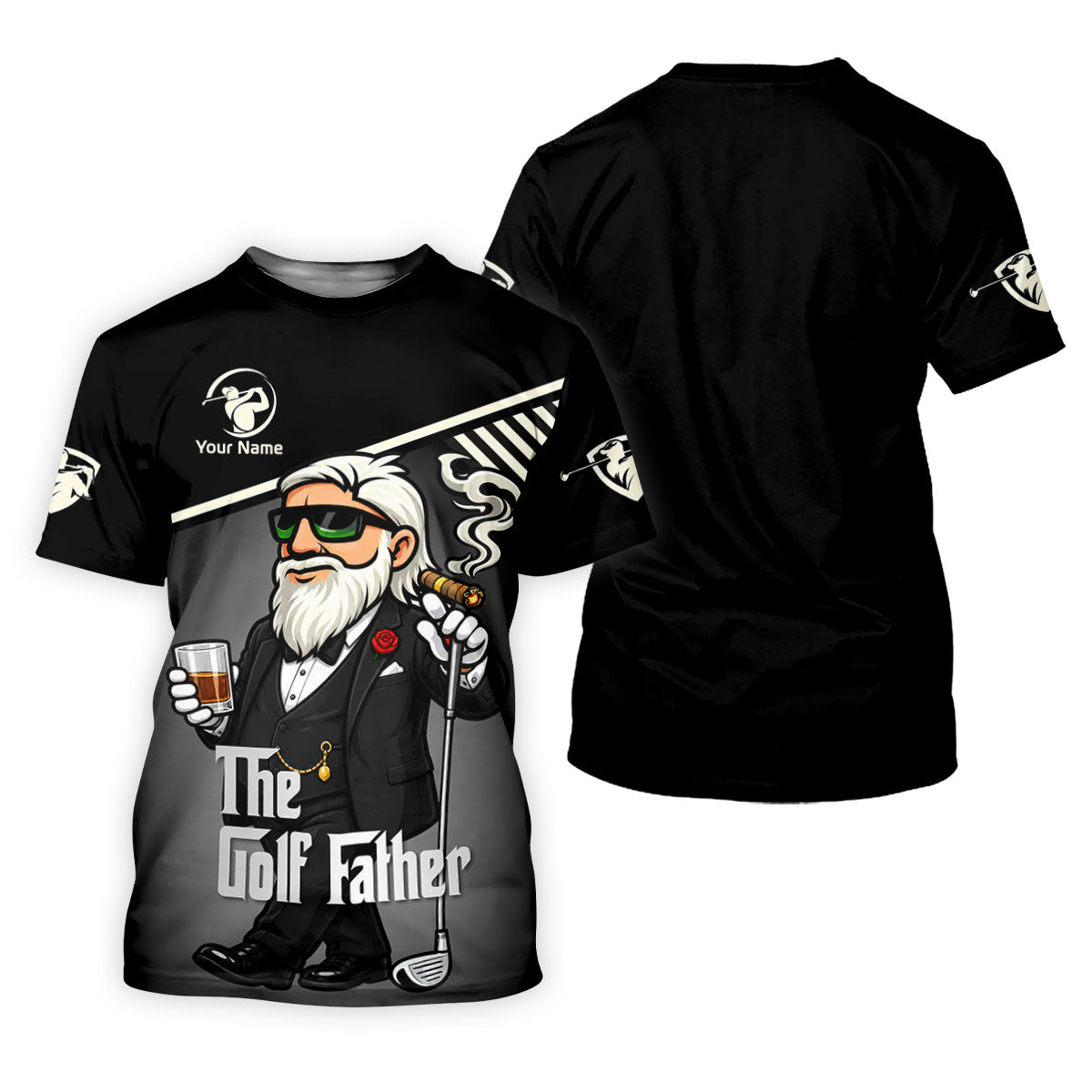 The Golf Father Custom Name Golf Man Funny Golf Shirts, Father's Day Golf Shirt, Golf Gift For Dad