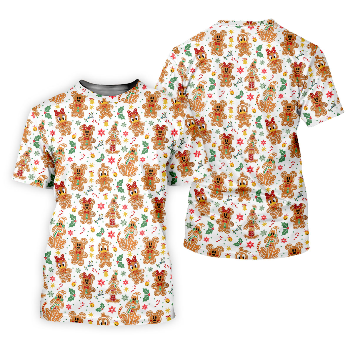 Funny Gingerbread Christmas Golf Shirt, Men's Funny Golf Shirts, Polo Shirts For Men, Christmas Golf Shirt