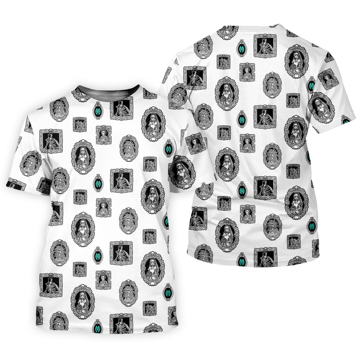 Gothic Portrait Halloween Horror Character Polo Shirt, Golf Shirt, Golf Shirts For Women