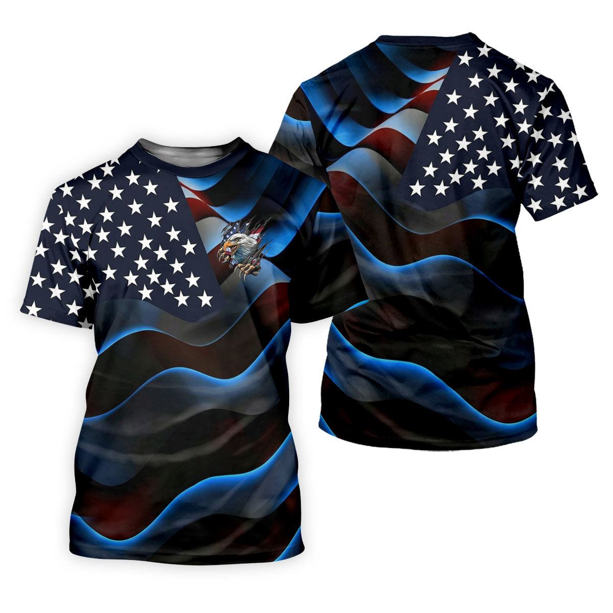Gradient Stripes And Stars Patriotic 4th Of July Golf Shirt, 250 Years Golf Shirt For Women