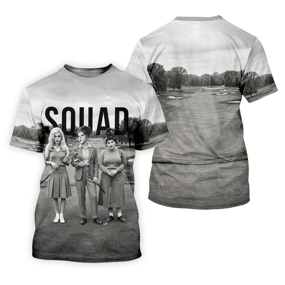Halloween Witch Squad Golf Polo Shirt, Men's Golf Shirt, Hawaiian Golf Shirt