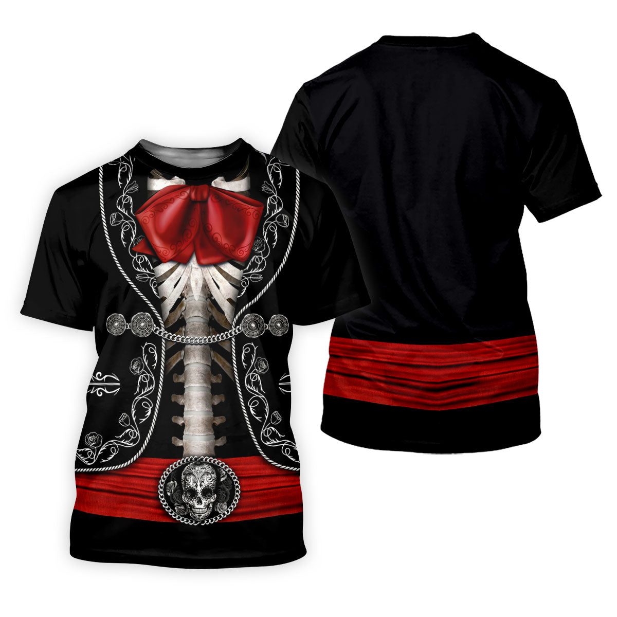 Mexican Fiesta Theme Red Costume Ladies Golf Tops, Cinco De Mayo Celebration Golf Shirt For Women