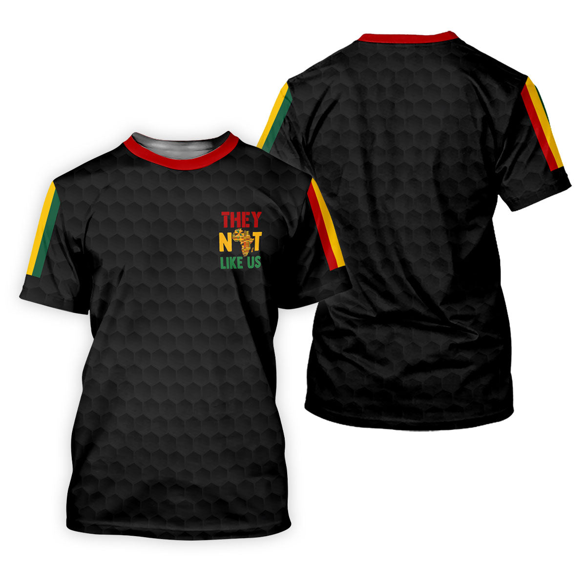 Juneteenth They Not Like Us Africa Performance Golf Polo Shirt, Golf Shirts For Men, Printed Golf Shirts