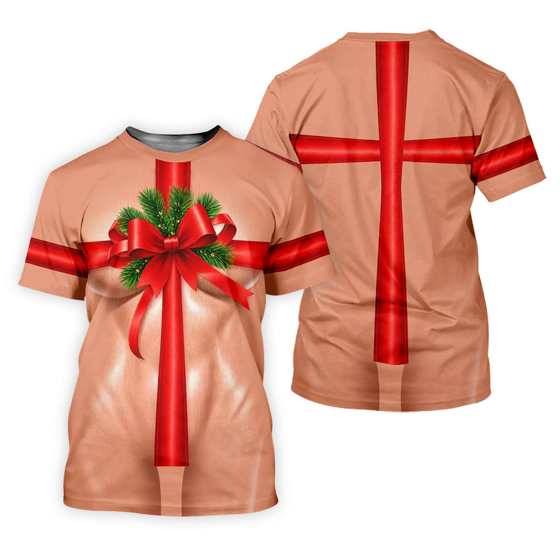 Christmas Red Bow Gift Golf Polo Shirt, Ladies Golf Shirts, Golf Shirts For Women