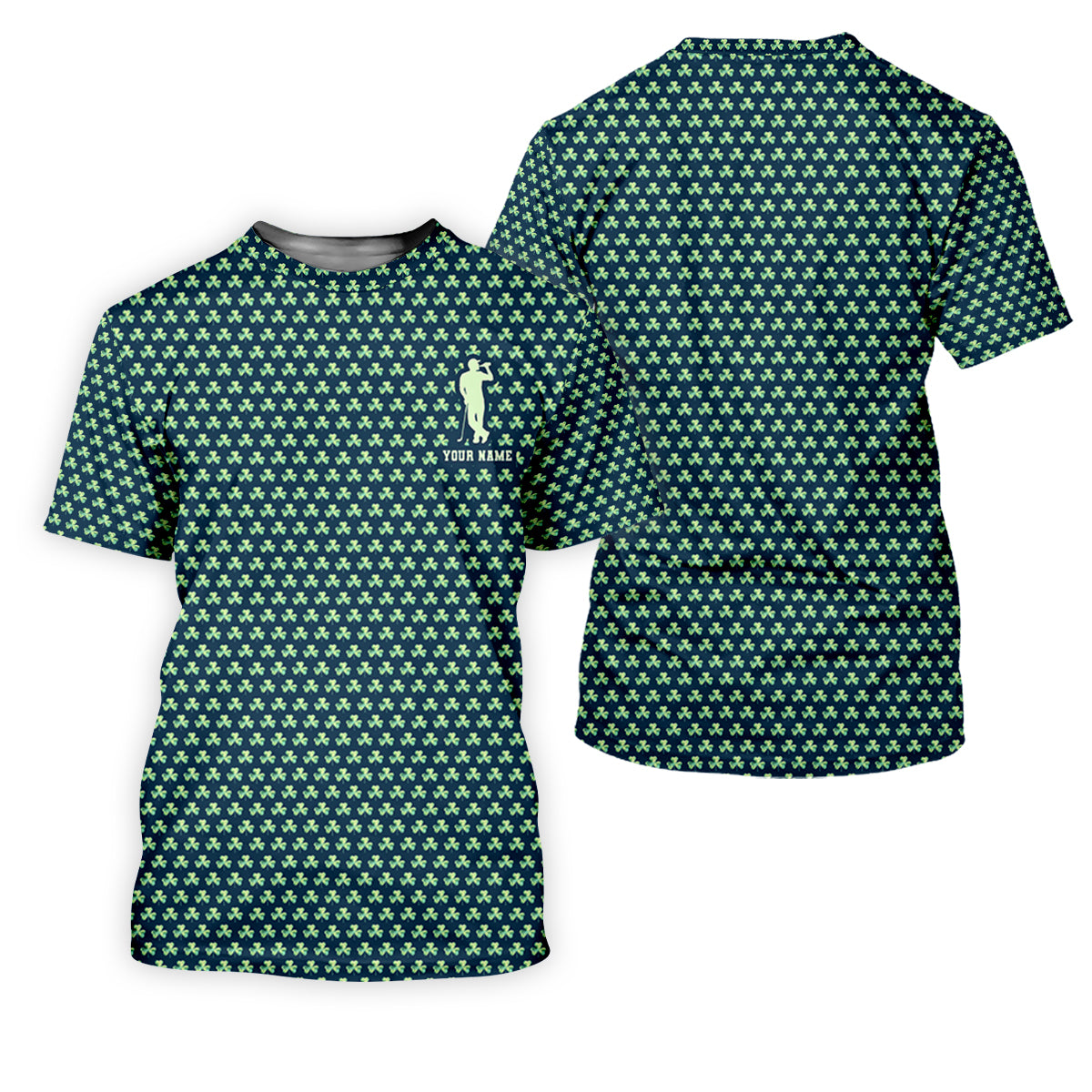 St Patrick's Day Shamrock Golf And Beer Green Golf Shirt, Polo Shirts For Men, Golf Shirts For Men