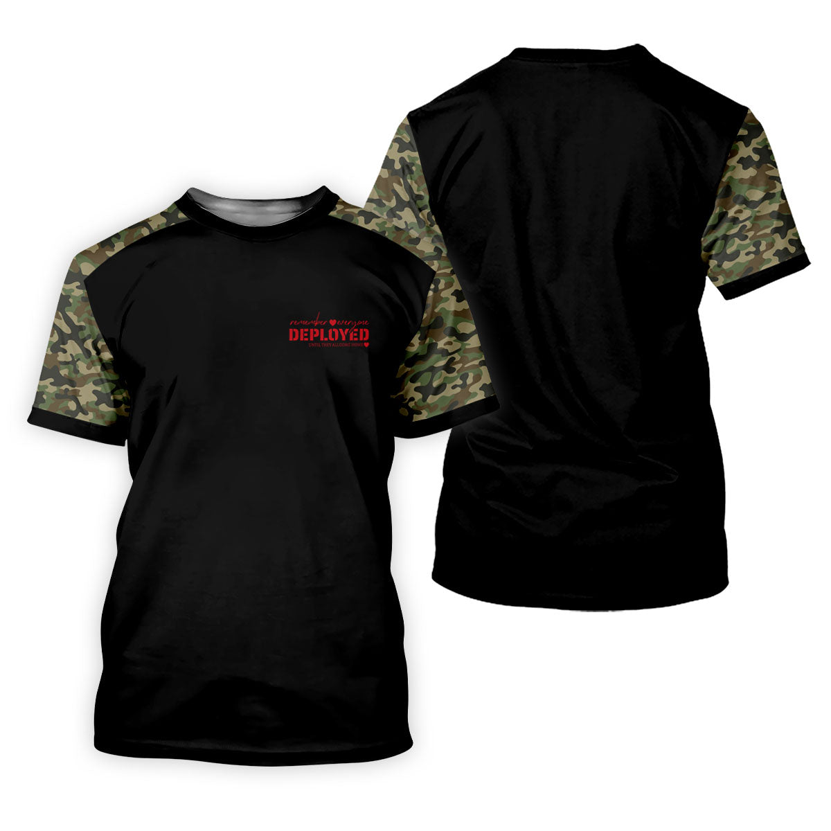 Remember Everyone Deployed Camo Black Patriotic 4th Of July Golf Shirt, 250th Anniversary Golf Shirt For Women