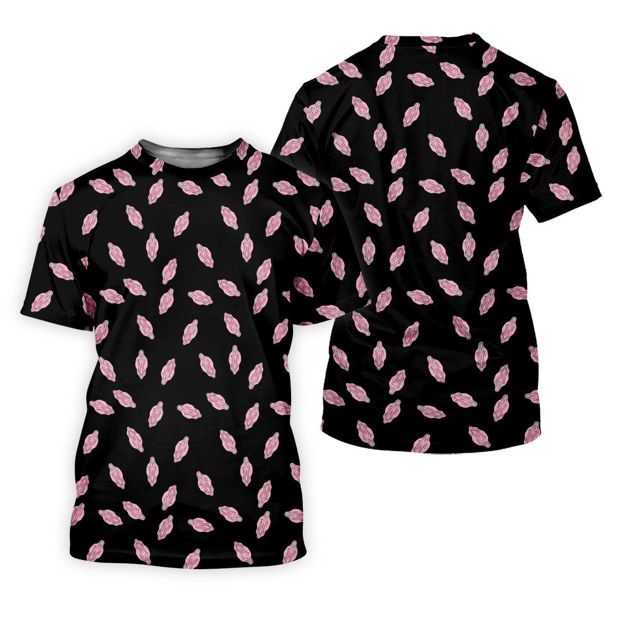 Funny Pink Adult Humor Pattern Polo Shirt, Mens Golf Polo, Golf Polo Shirts For Men