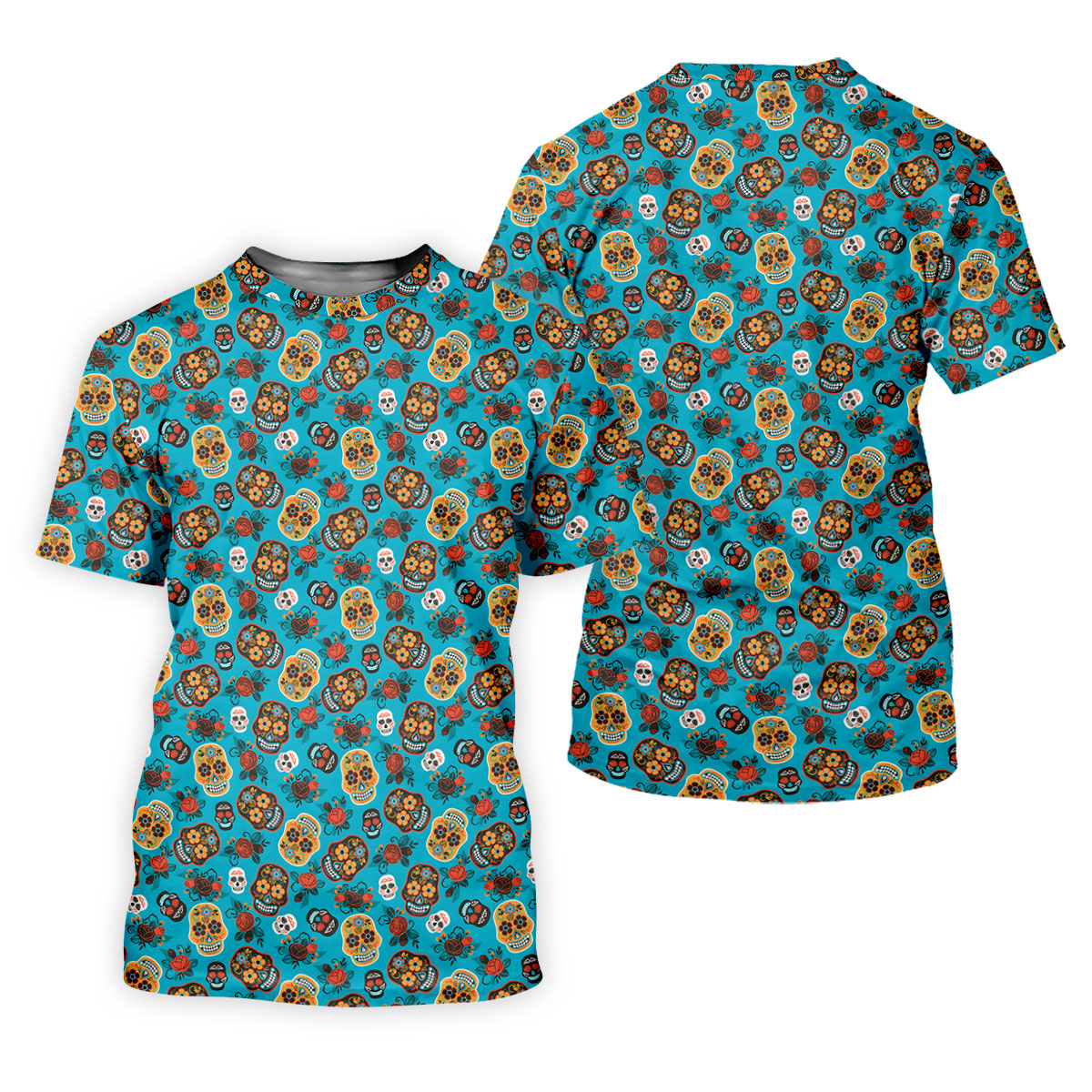 Sugar Skulls And Roses Cinco De Mayo Celebration Fiesta Themed Golf Shirt For Women