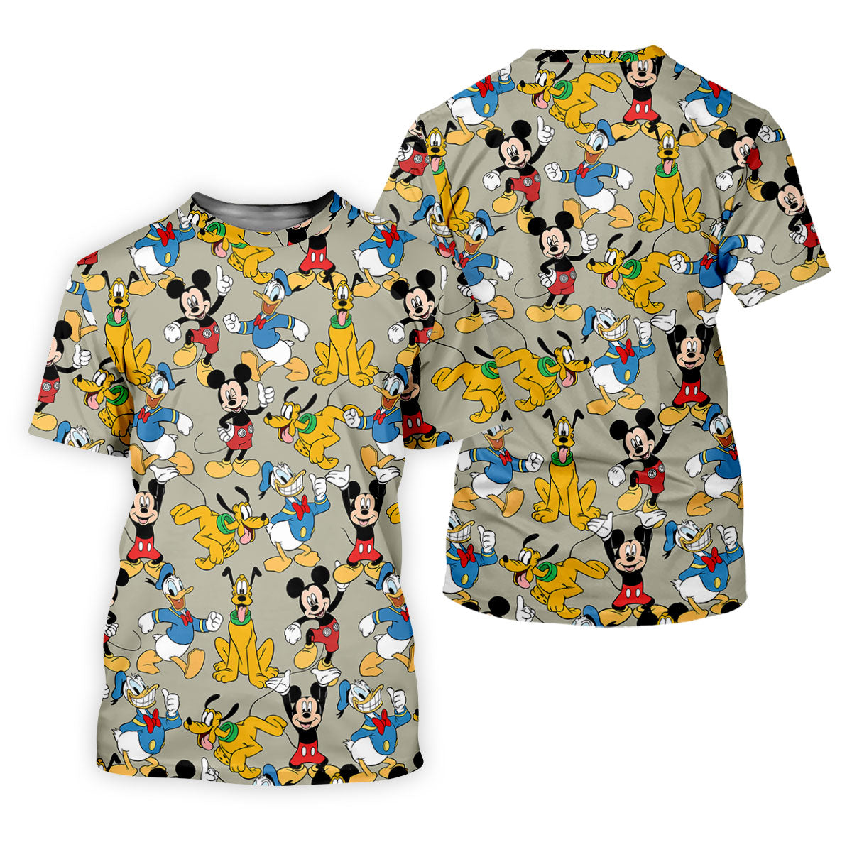Classic Cartoon Character Pattern Golf Polo Shirt, Ladies Golf Shirts, Golf Tops For Women