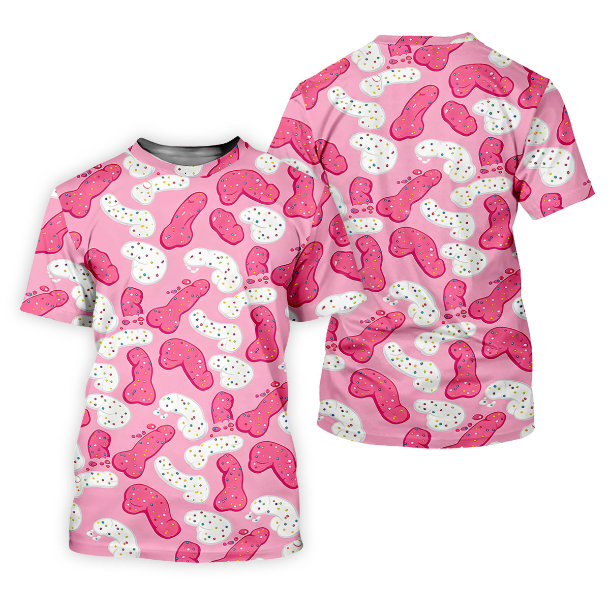 Funny Pink Frosted Cookie Adult Golf Shirt, Women’s Golf Tops, Golf Polo For Women