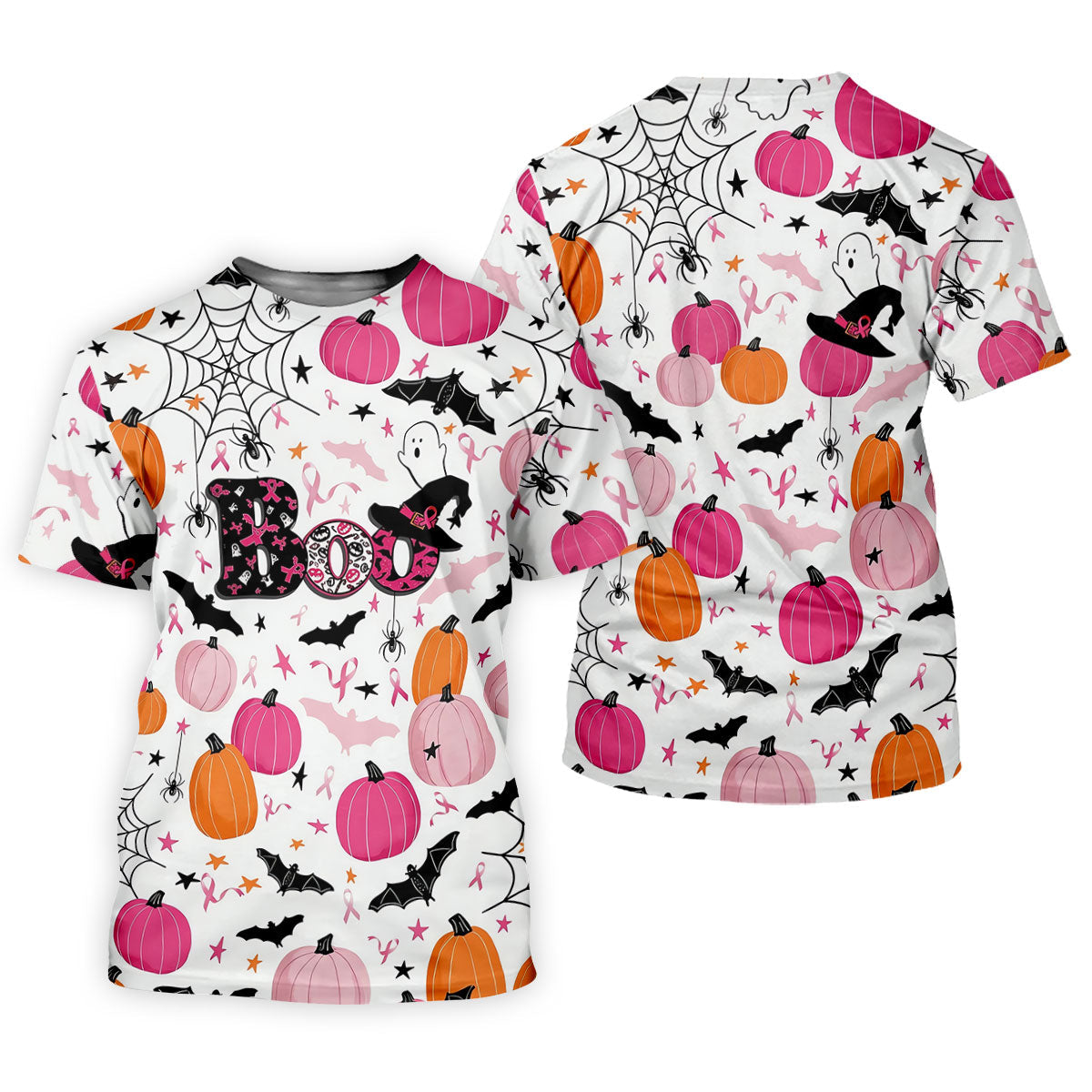 Ghost Horror Character Ribbon Halloween Polo Shirt, Hawaiian Golf Shirt, Women's Golf Tops