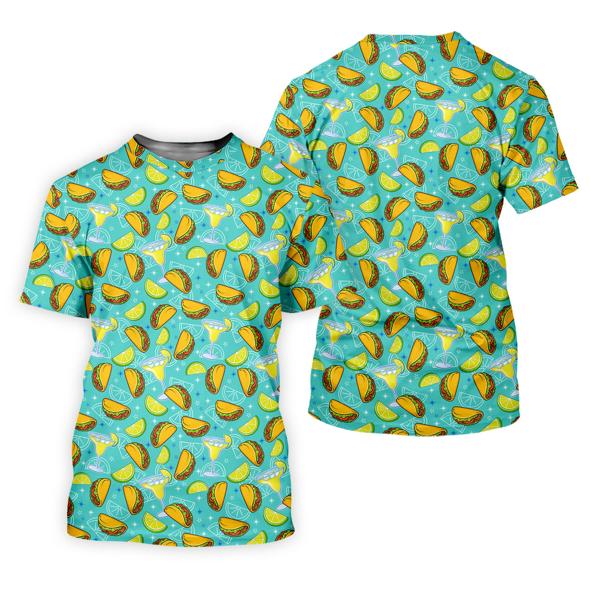 Cocktail Margarita Taco Men's Polo Shirt, Cinco De Mayo Celebration Fiesta Golf Shirt For Men
