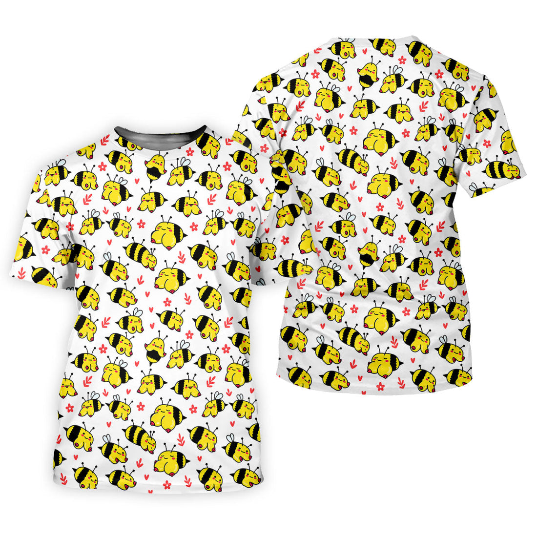 Funny Bee Breast Cancer Pattern Polo Shirt, Women’s Golf Polo, Golf Shirts For Women