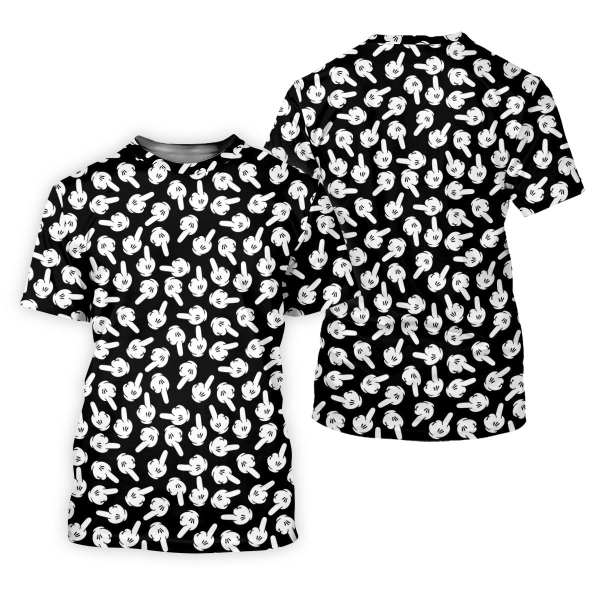 Funny Middle Finger Hand Golf Polo Shirt, Golf Shirts For Women, Women’s Golf Polo
