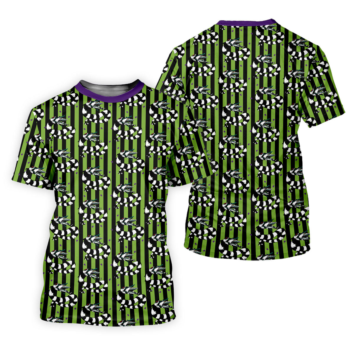 Beetle Stripe Snake Halloween Golf Polo Shirt for Women, Women's Golf Apparel, Ladies Golf Tops