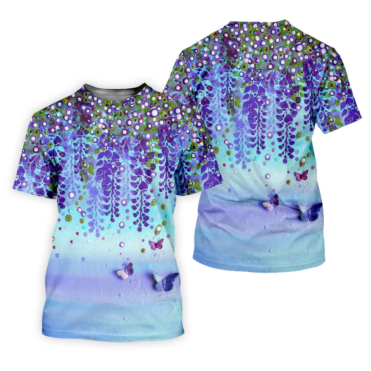 Colorful Abstract Floral Painting Golf Polo, Golf Tops For Men, Golfing Apparel