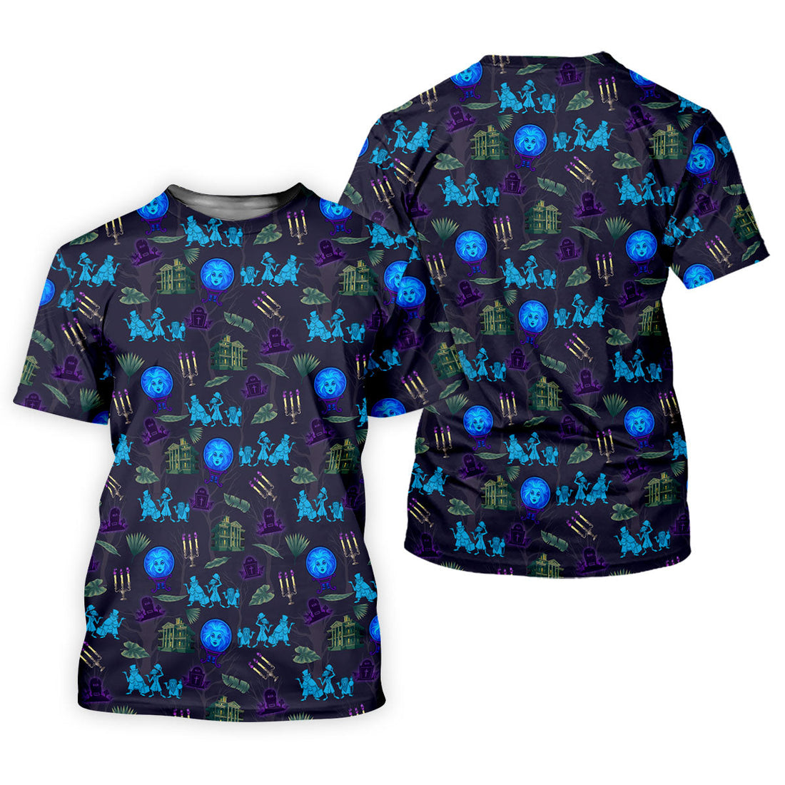 Crystal Ball Ghost Trio Halloween Polo Shirt, Printed Golf Shirt, Women’s Golf Apparel
