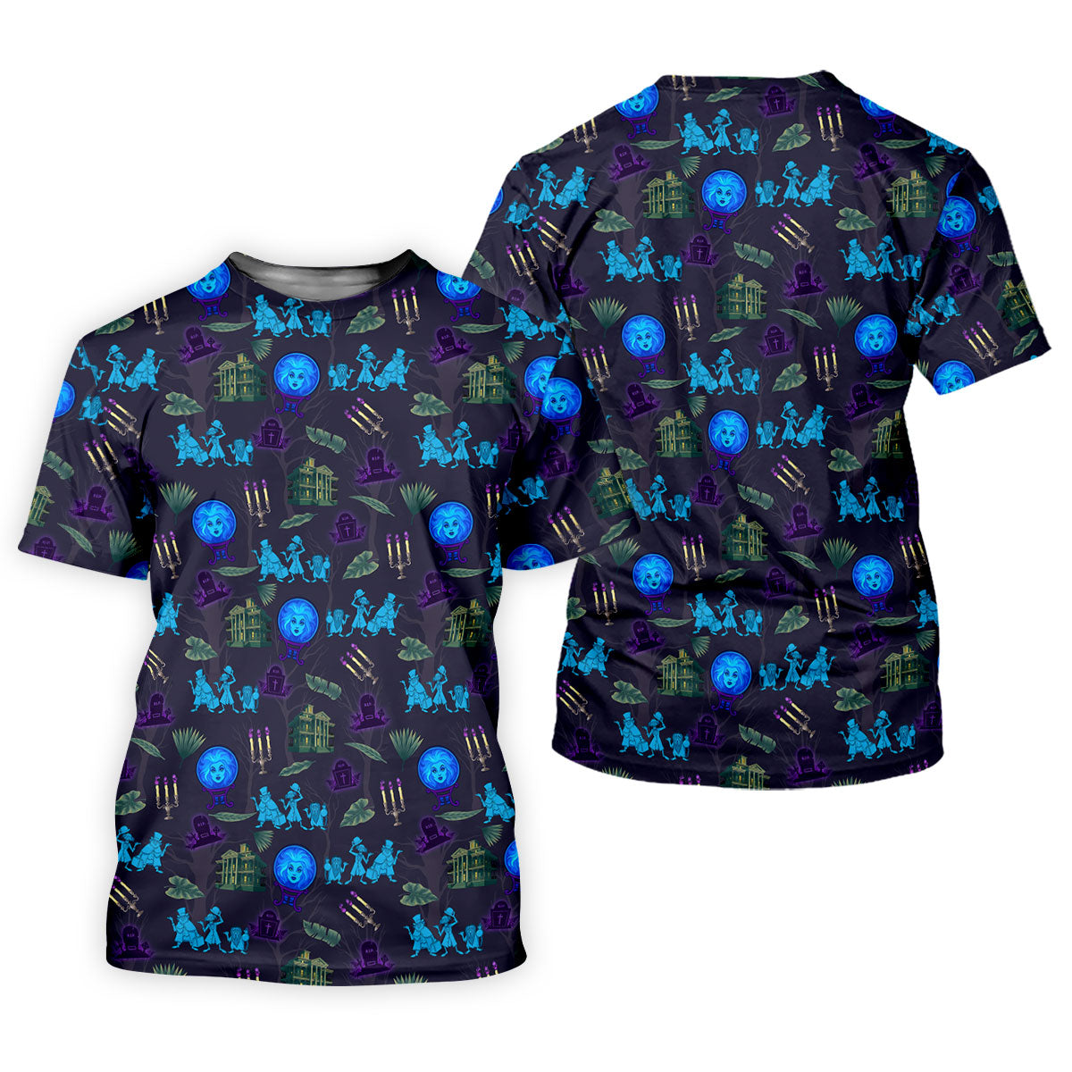 Crystal Ball Ghost Trio Halloween Polo Shirt, Printed Golf Shirt, Women’s Golf Apparel