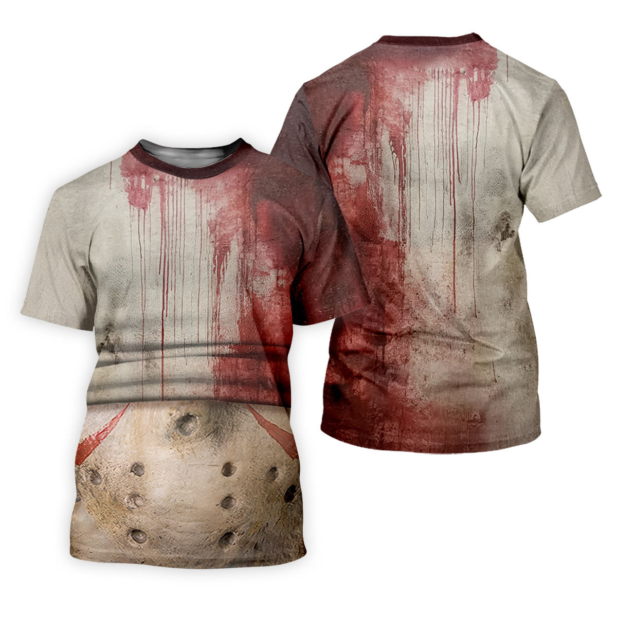 Hockey Mask Horror Character Halloween Polo Shirt, Golf Shirts For Women, Womens Golf Tops