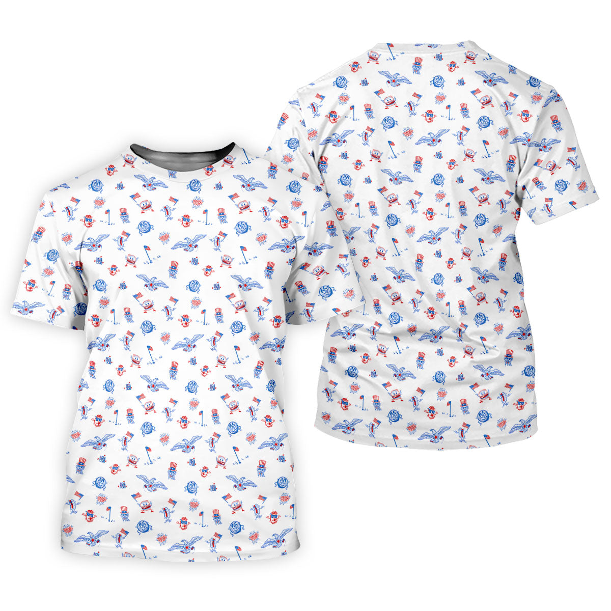 Funny Uncle Sam Eagle Golf Flag All-Over Print 4th of July, 250 Years USA Patriotic Golf Shirt, 4th Of July Golf Shirt, Golf Tops For Women, Golfing Apparel